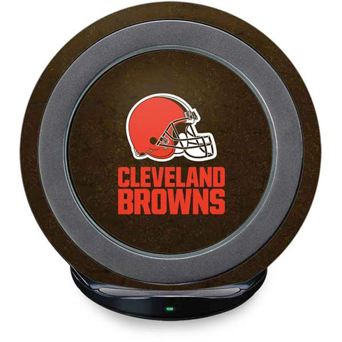 NFL Cleveland Browns Distressed Fast Charge Wireless Charging Stand Skin